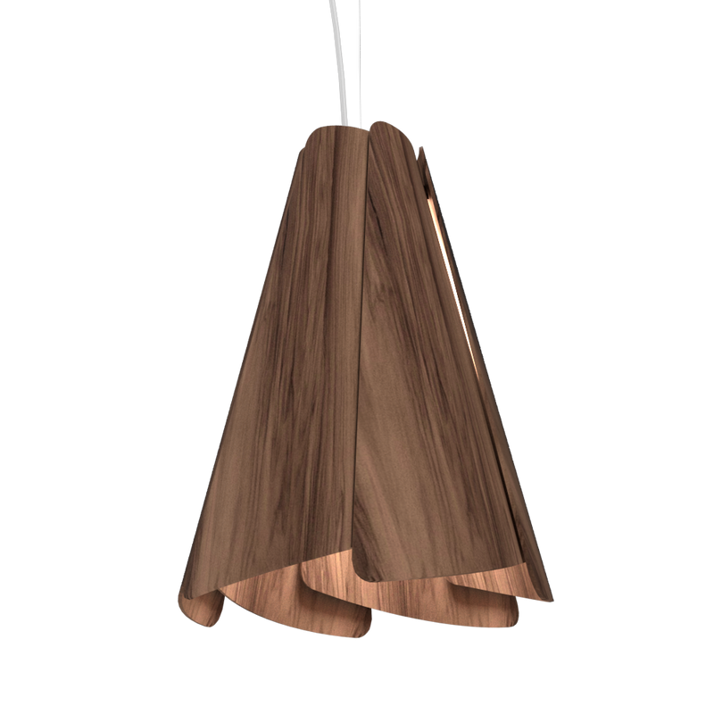 FUCHSIA luminaire suspendu en bois du Brésil 1363