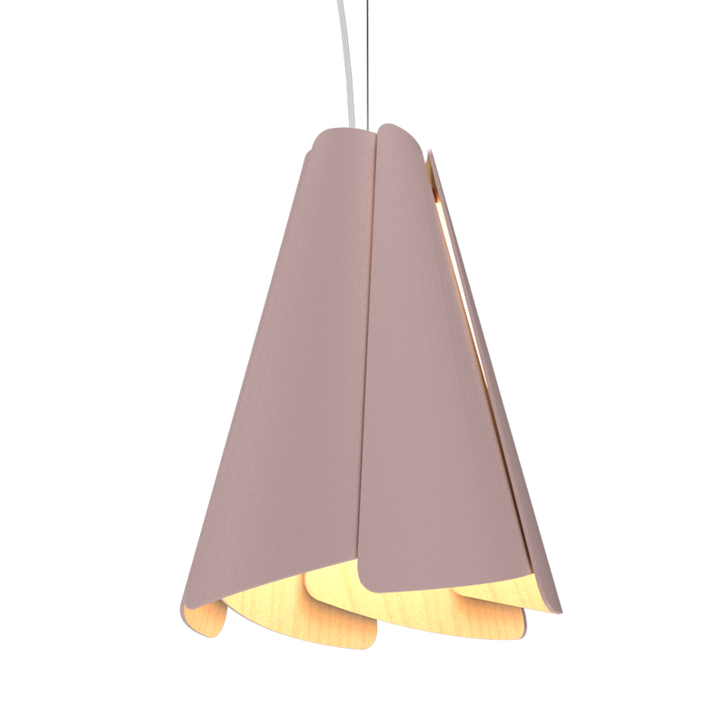 FUCHSIA luminaire suspendu en bois du Brésil 1363