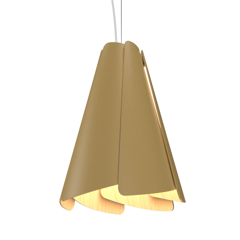 FUCHSIA luminaire suspendu en bois du Brésil 1363