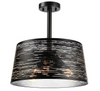 EROZIA luminaire plafonnier noir et argent CN 7520-BKSL