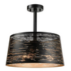 EROZIA luminaire plafonnier noir et doré CN 7520-BKGD | Luminaire Plus.ca