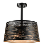 EROZIA luminaire plafonnier noir et doré CN 7520-BKGD | Luminaire Plus.ca