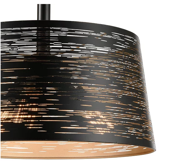 EROZIA luminaire plafonnier noir et doré CN 7520-BKGD | Luminaire Plus.ca