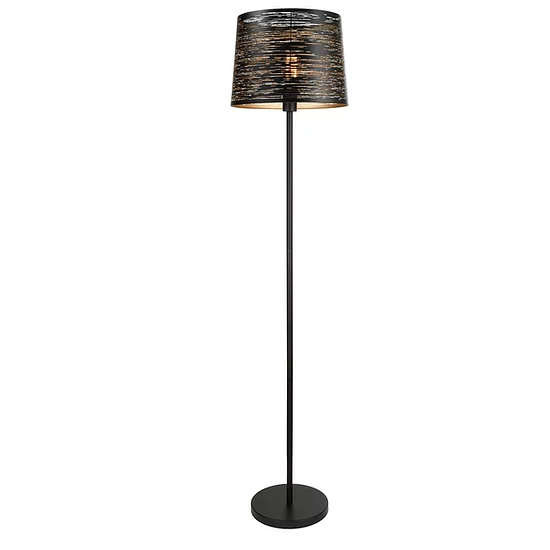 EROZIA lampe de plancher noir et doré CN 7523-BKGD