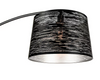 EROZIA lampe de plancher noir et argent CN 7524-BKSL | Luminaire Plus.ca