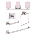 JAE ensemble d'accessoires pour salle de bain nickel brossé R5JAE-BN