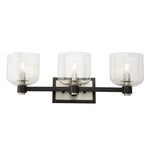 LYNDON luminaire mural noir et nickel brossé AC11693NB