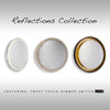 REFLECTIONS miroir lumineux bronze et doré AM304 | Luminaire Plus.ca