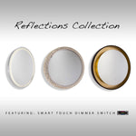 REFLECTIONS miroir lumineux bronze et doré AM304 | Luminaire Plus.ca