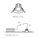 ENCASTRÉ régressé 2'' noir RGR2-CC-BK | Luminaire Plus.ca