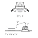 ENCASTRÉ régressé 6'' noir RGR6-CC-BK | Luminaire Plus.ca