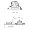 ENCASTRÉ régressé carré 6'' noir RGR6SQ-CC-BK | Luminaire Plus.ca