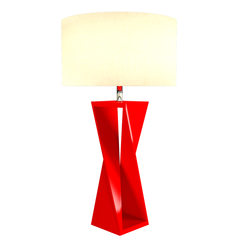 SPIN lampe de table en bois du Brésil 7044 | Luminaire Plus.ca