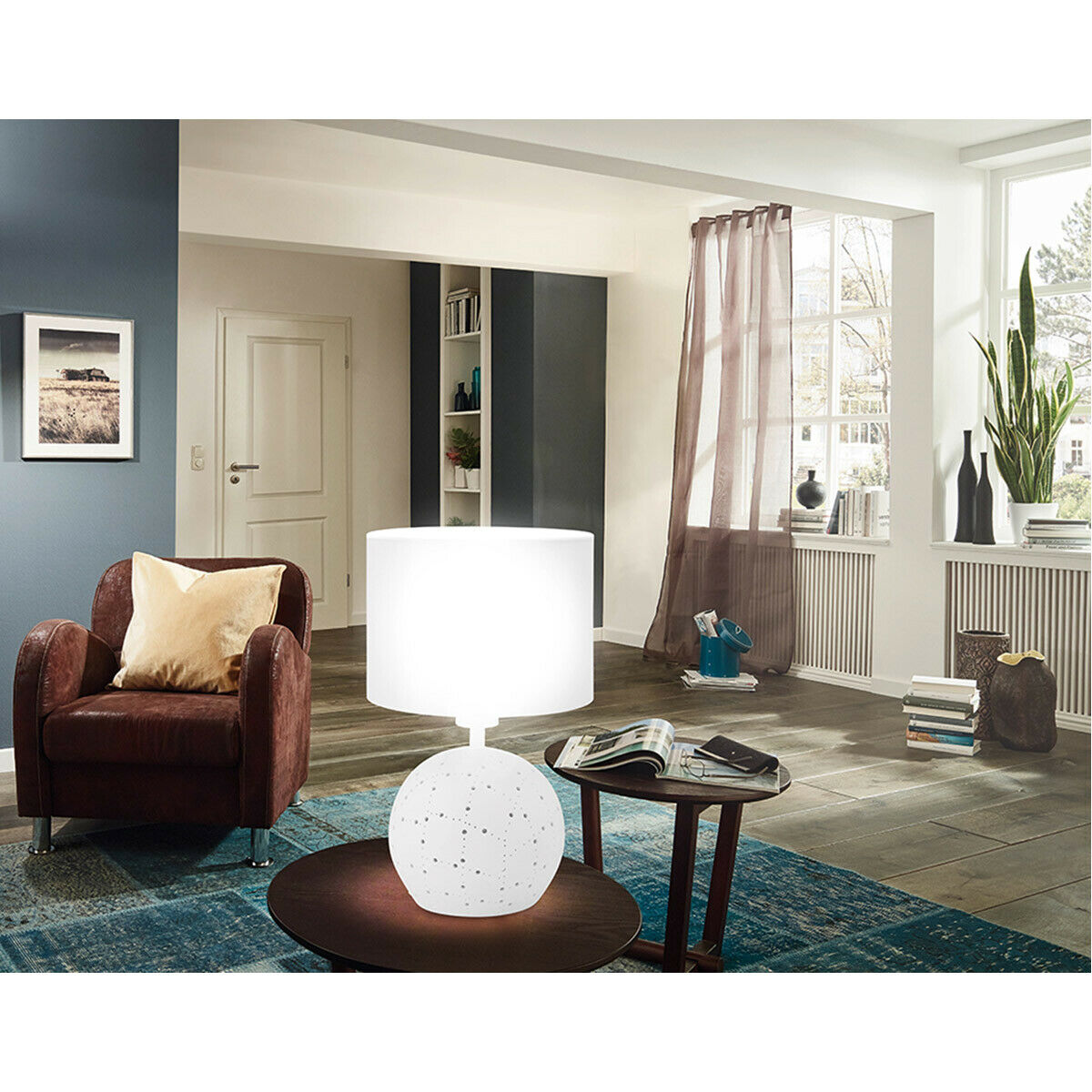 MONTALBANO lampe de table blanc 98381A | Luminaire Plus.ca