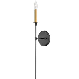 HUX luminaire mural noir et doré 83070BK | Luminaire Plus.ca