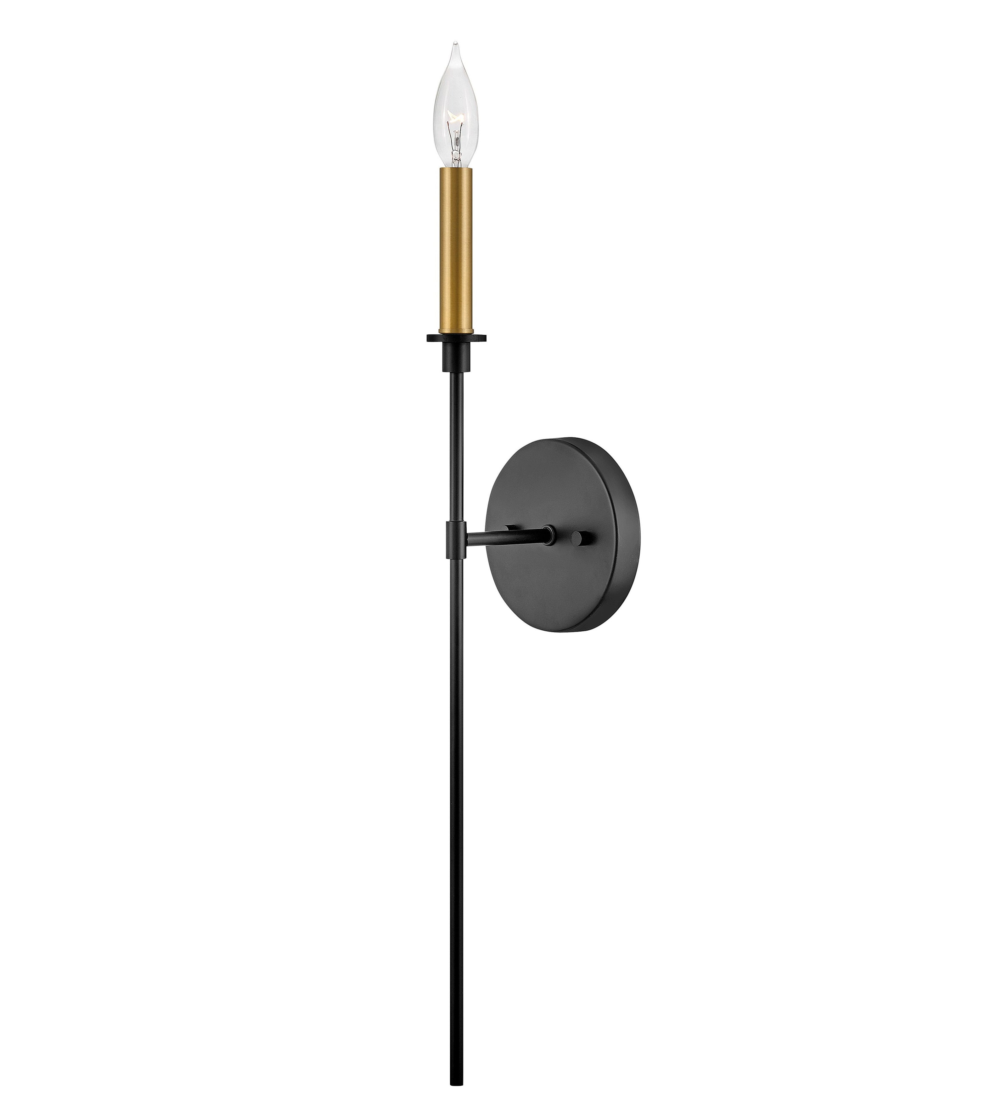 HUX luminaire mural noir et doré 83070BK | Luminaire Plus.ca