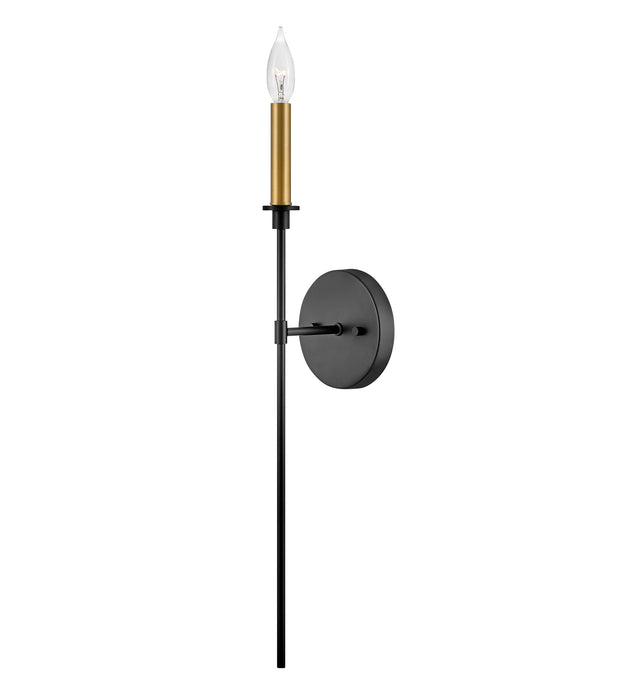 HUX luminaire mural noir et doré 83070BK | Luminaire Plus.ca