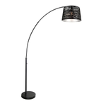 EROZIA lampe de plancher noir et argent CN 7524-BKSL | Luminaire Plus.ca