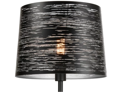 EROZIA lampe de plancher noir et argent CN 7523-BKSL