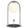 LINGLONG lampe de table portative nickel brossé T140008-SN | Luminaire Plus.ca