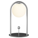 LINGLONG lampe de table portative nickel brossé T140008-SN | Luminaire Plus.ca