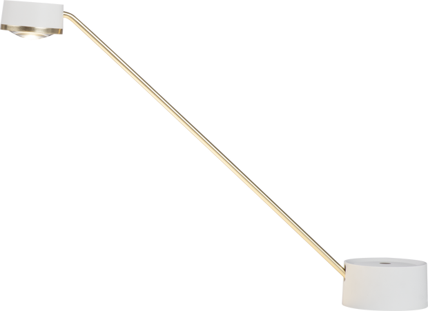 POLARIS lampe de table blanc et doré T140979-WHITE | Luminaire Plus.ca