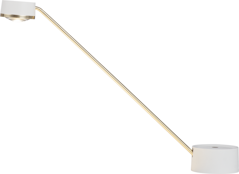 POLARIS lampe de table blanc et doré T140979-WHITE | Luminaire Plus.ca