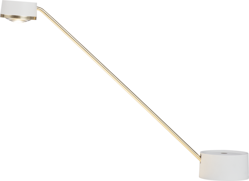 POLARIS lampe de table blanc et doré T140979-WHITE