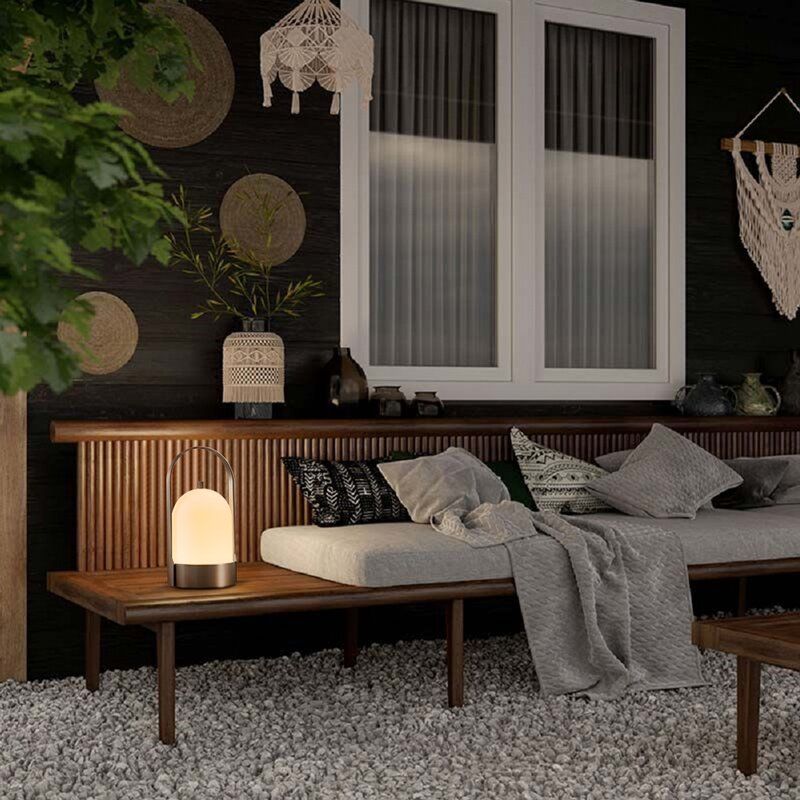 DAWN lampe de table ext nickel brossé T141021-NICKEL|Luminaire Plus.ca