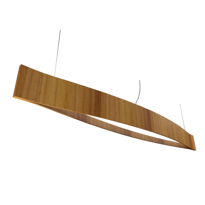 CANOE luminaire suspendu en bois du Brésil 1279LED