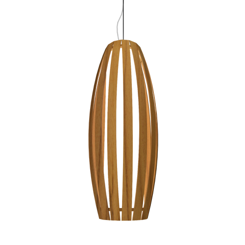 BARREL luminaire suspendu en bois du Brésil 303 | Luminaire Plus.ca