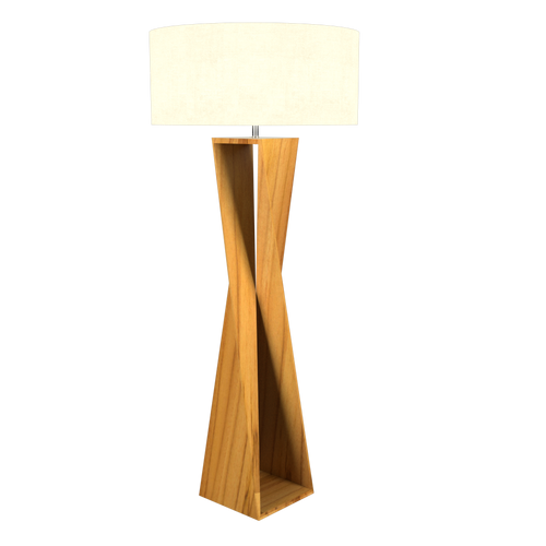 Strecche lampe de plancher en bois | Luminaire Plus.ca