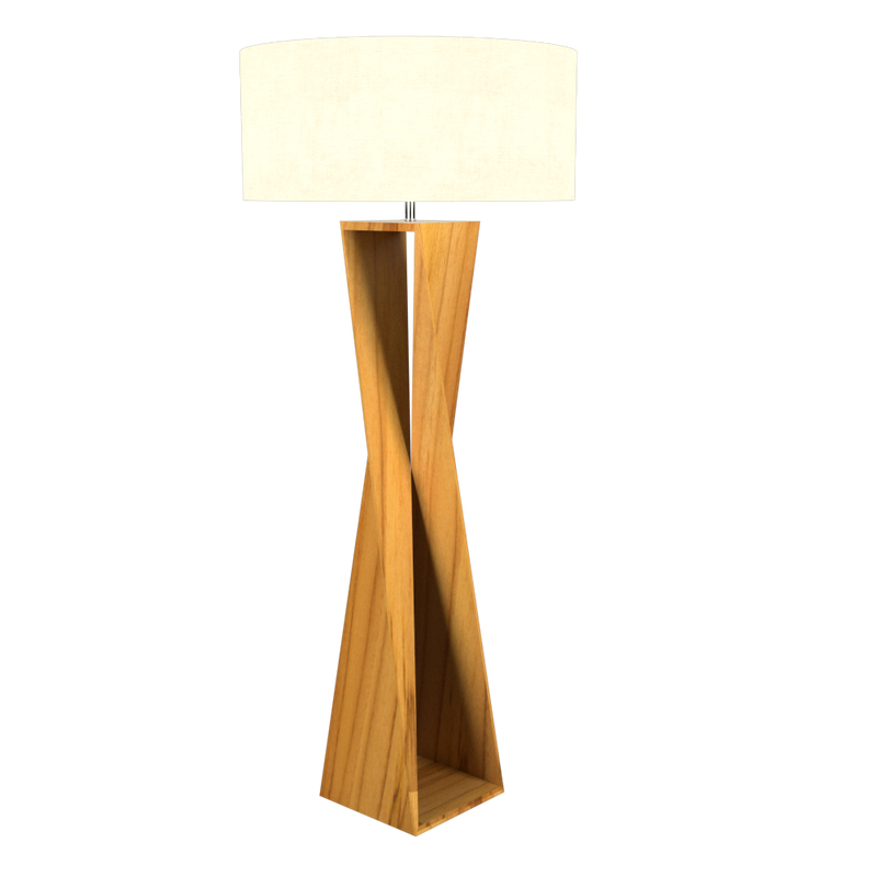 SPIN lampe de plancher en bois du Brésil 3029
