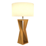 SPIN lampe de table en bois du Brésil 7044 | Luminaire Plus.ca