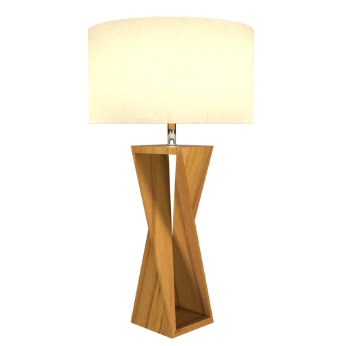 SPIN lampe de table en bois du Brésil 7044 | Luminaire Plus.ca