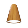 CONICAL luminaire suspendu en bois du Brésil 1130