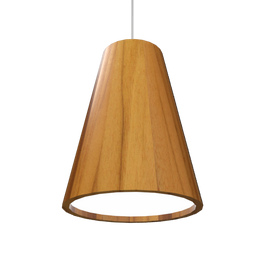 CONICAL luminaire suspendu en bois du Brésil 1130 | Luminaire Plus.ca