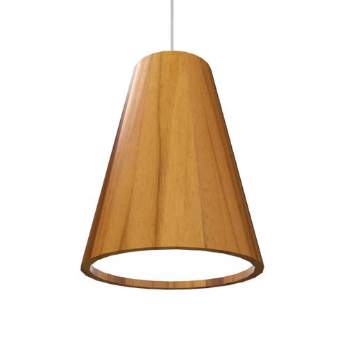 CONICAL luminaire suspendu en bois du Brésil 1130 | Luminaire Plus.ca