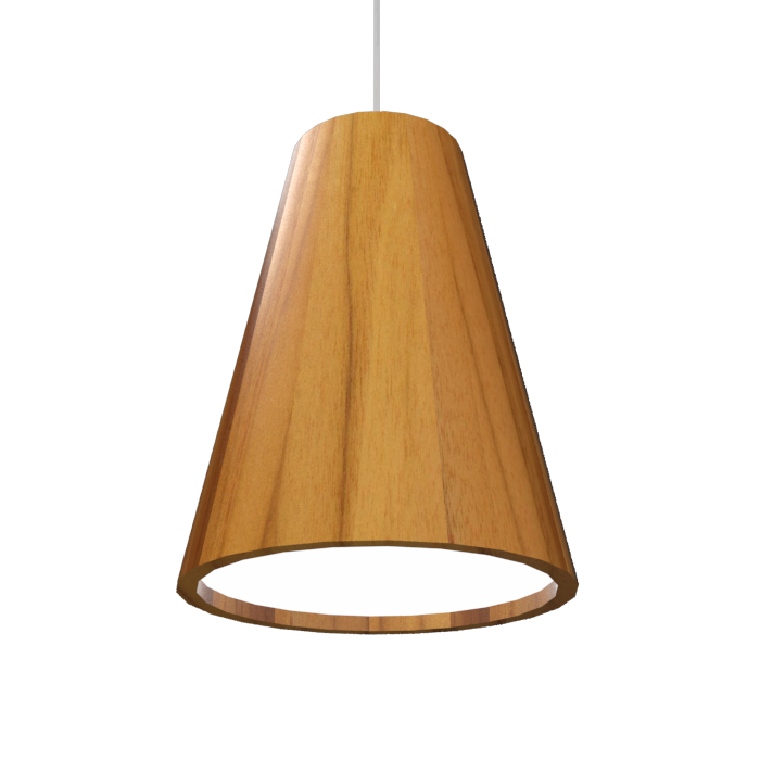 CONICAL luminaire suspendu en bois du Brésil 1130