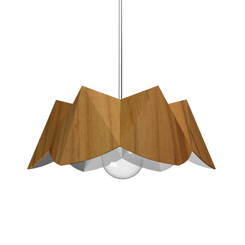 PHYSALIS luminaire suspendu en bois du Brésil 1283