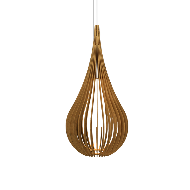 CAPPADOCCIA luminaire suspendu en bois du Brésil 1310 | Luminaire Plus.ca
